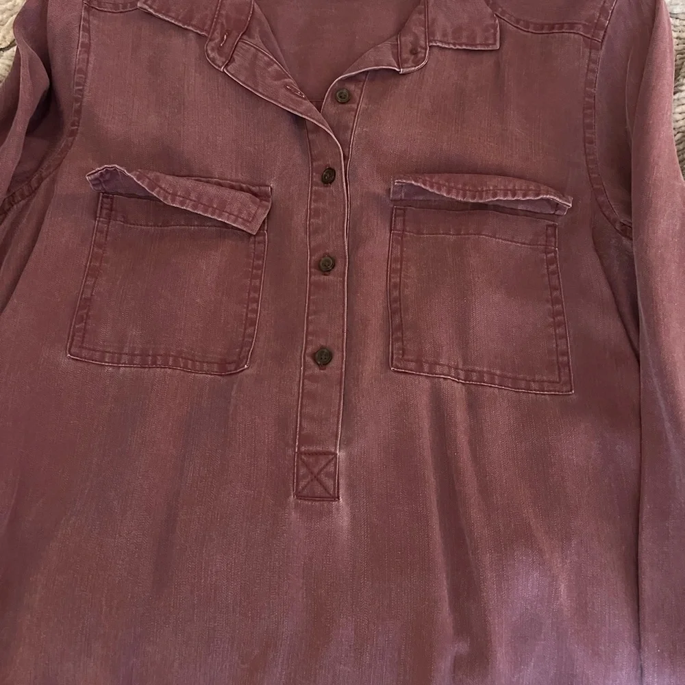 Military Utility Shirt Dress - Picture 1 of 3